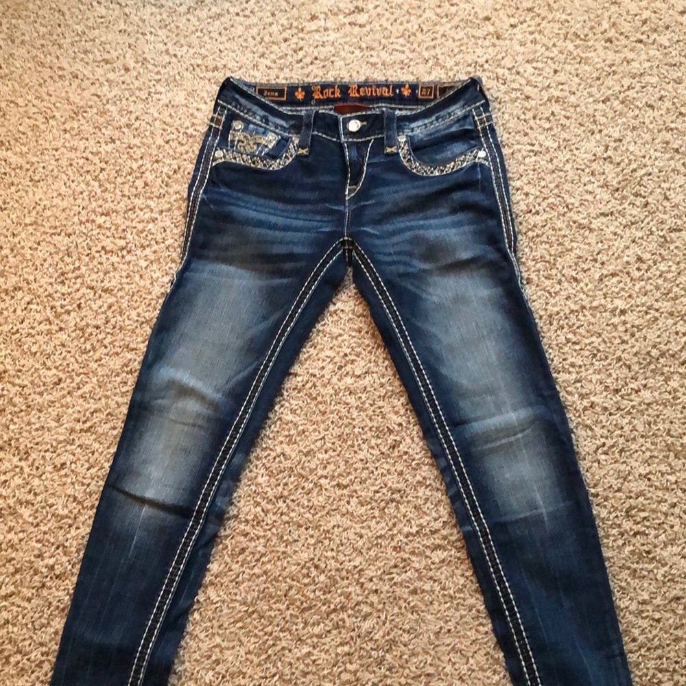 Rock Revival Fena skinny size 27 in EUC